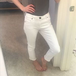 Kut by the Kloth petite white jeans.